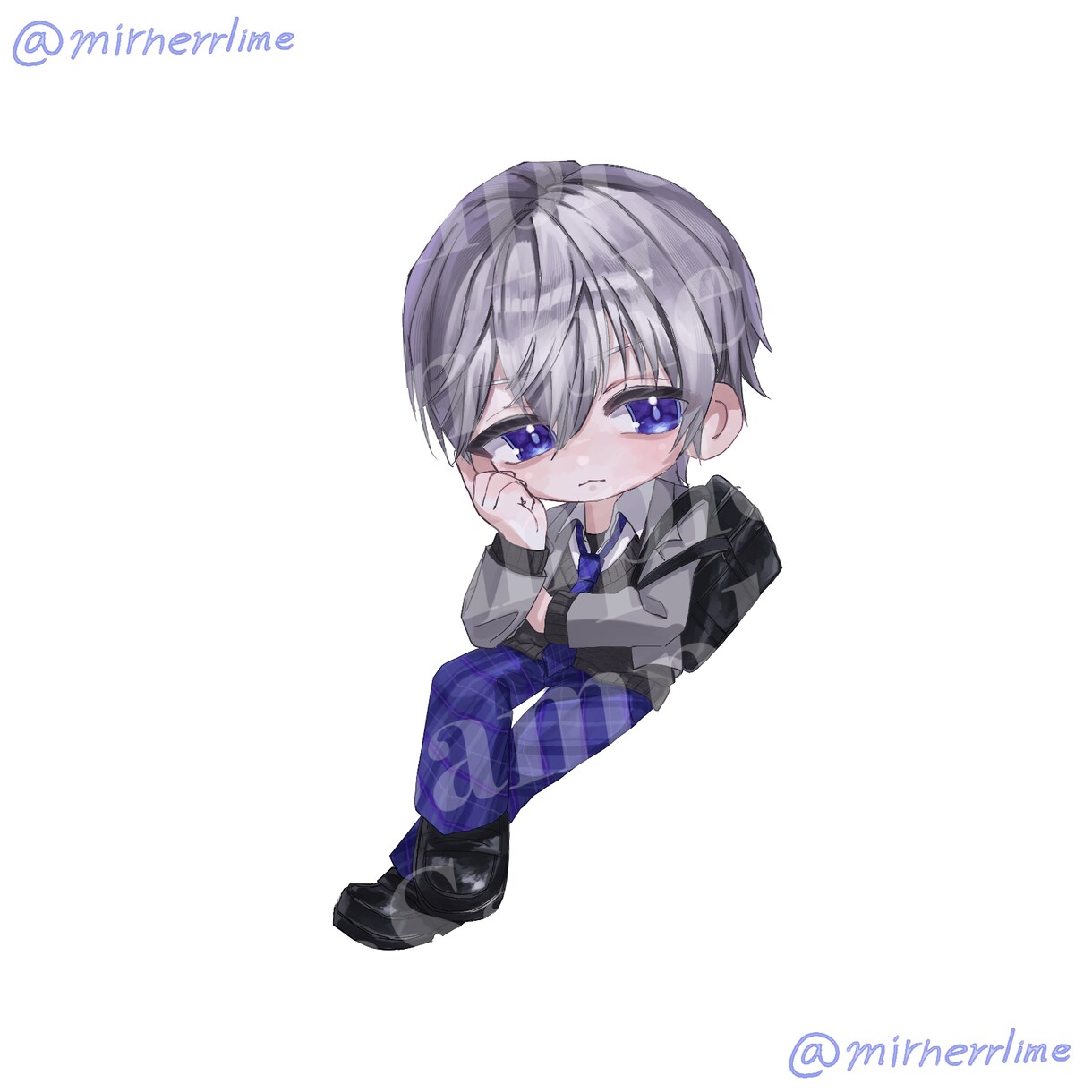 厚塗りの綺麗でかわいいSDキャラを描きます 【最短7日】配信活動やイベントに使用するミニキャライラスト イメージ5