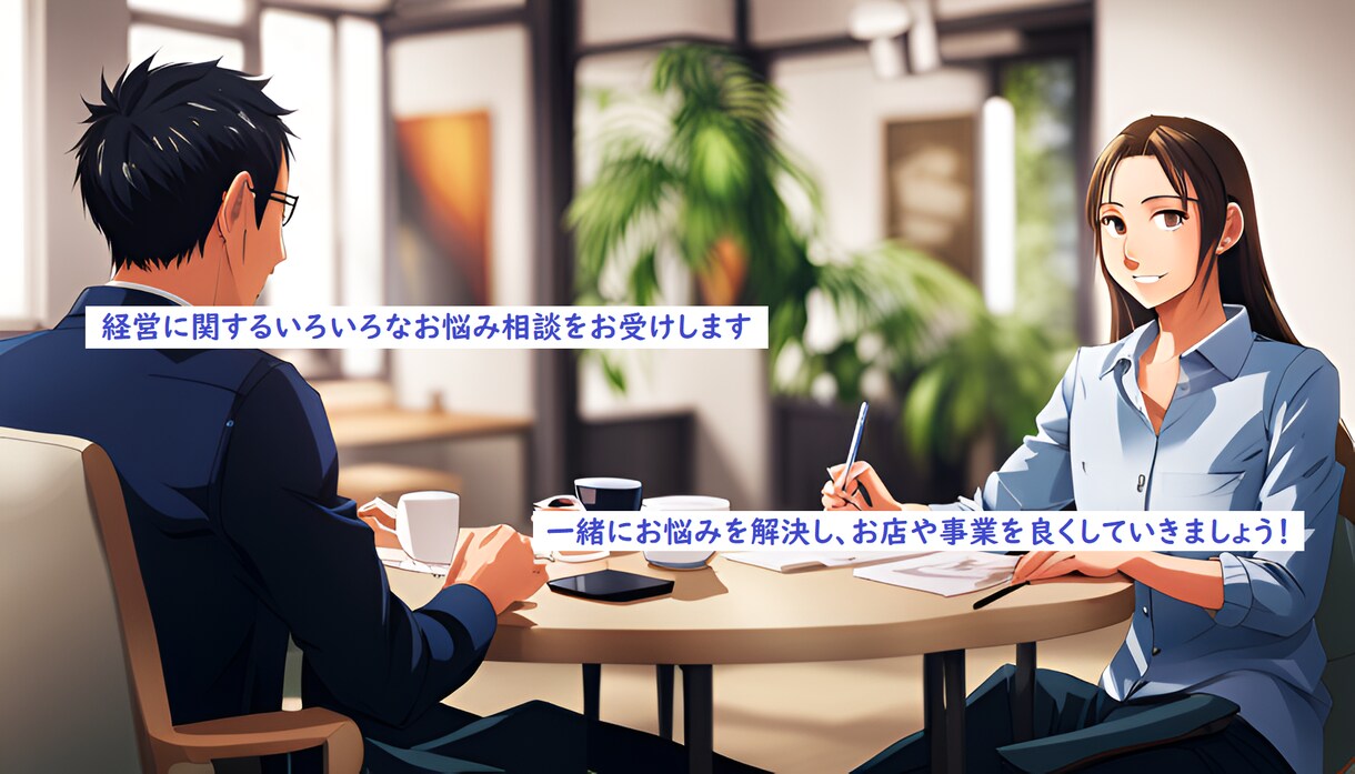 何でも気軽にご相談▶️経営者様の相談相手になります ★堅苦しくなく、気軽に相談したい方へのサービスです★ イメージ1