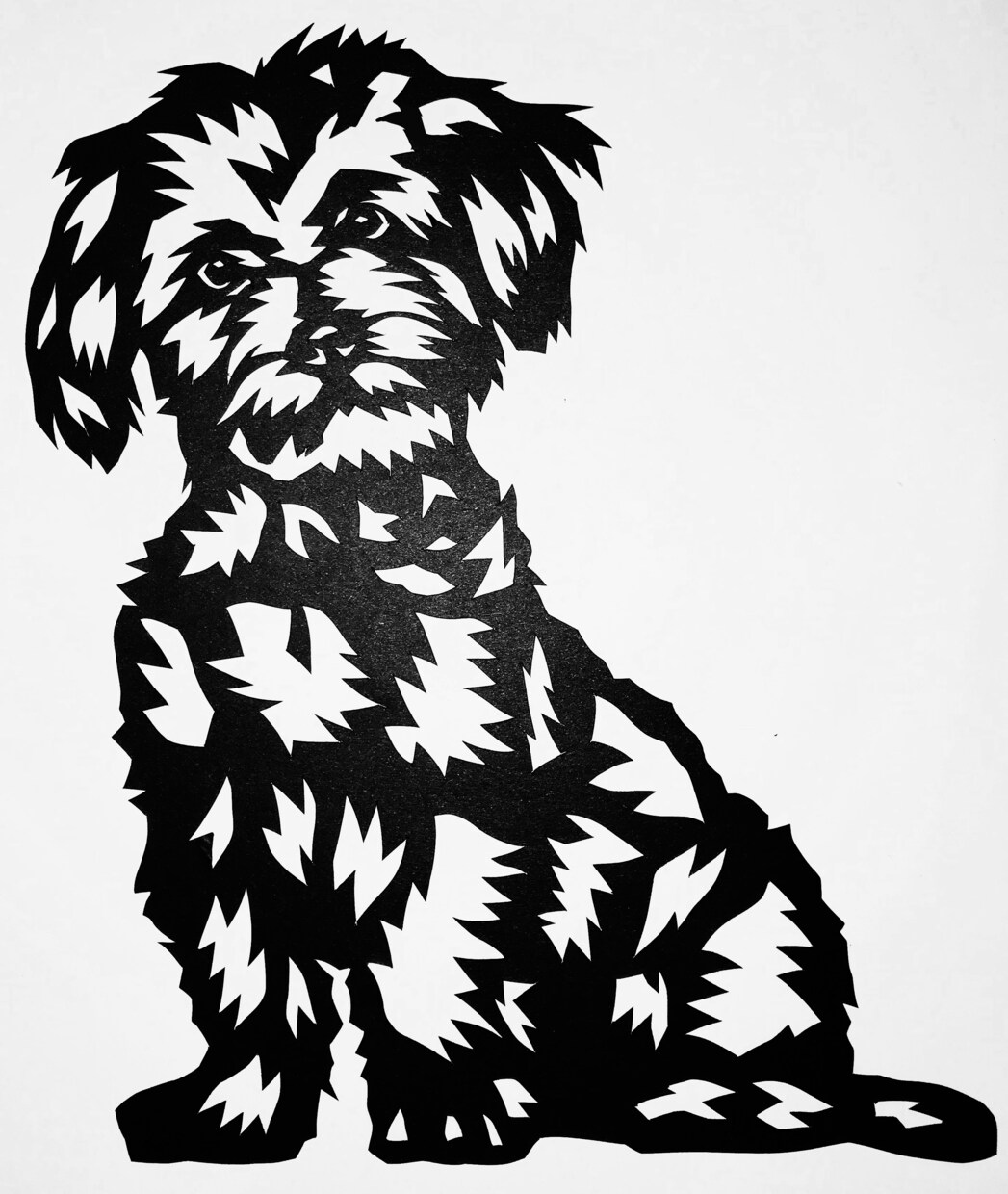 ペットの似顔絵を切り絵で作ります 大切な家族だから。その成長と思い出を特別な形に残しませんか？ イメージ5