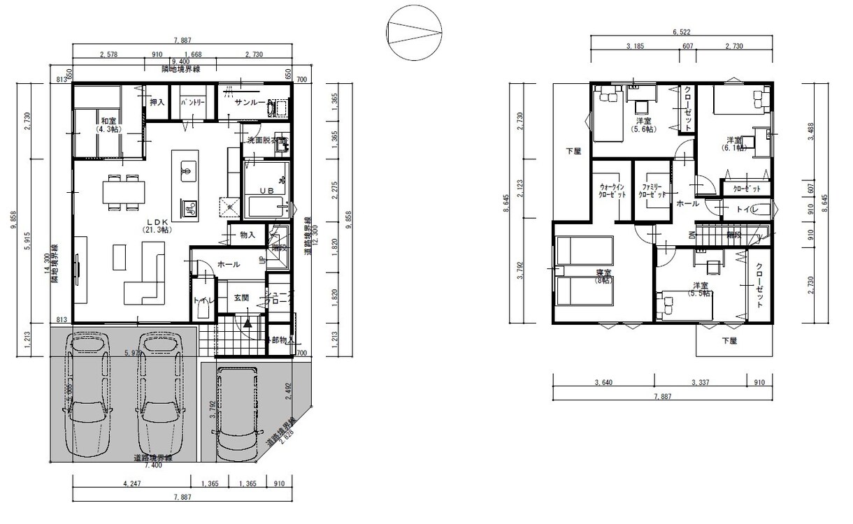 住宅の間取りプランを作成します 土地の購入をお考えの方、参考にいかがでしょうか？ イメージ3
