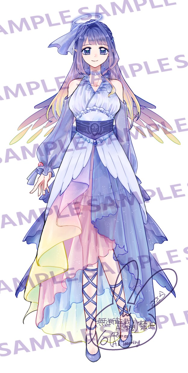 完成品！少女漫画風天使さん立ち絵販売いたします IRIAM/TRPG/諸ゲーム等にご利用いただけます イメージ2