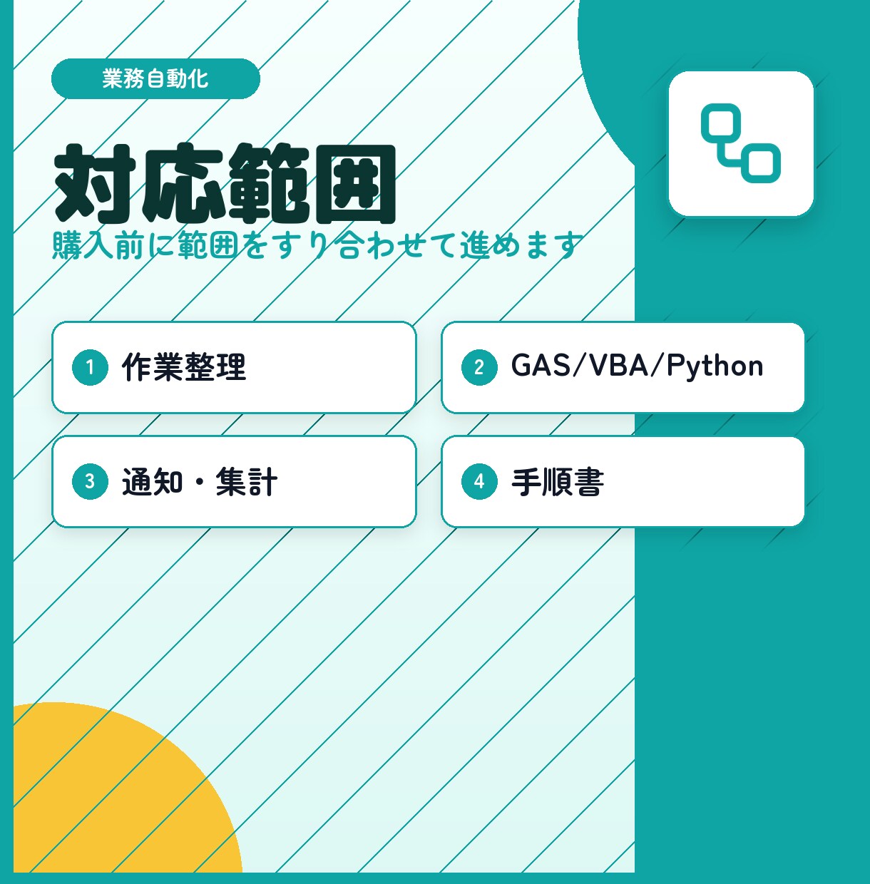 毎月の面倒な手作業を自動化します どんな作業でもまずはご相談から！意外と自動化できちゃいます。 イメージ2
