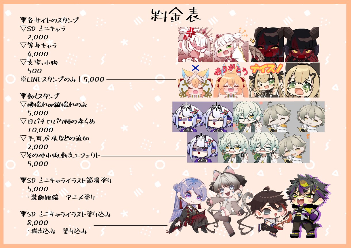 スタンプ描きます 焔真葵(ほむらまき)様専用ご依頼ページ イメージ1