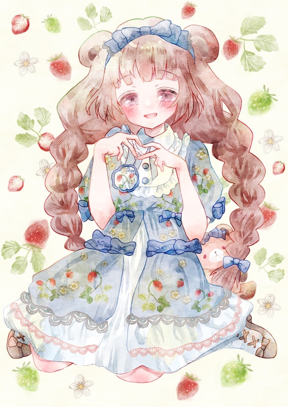 癒されるデジタル水彩画作成いたします 癒されるふんわりした可愛いの女の子描きます☆商用利用込み イメージ3