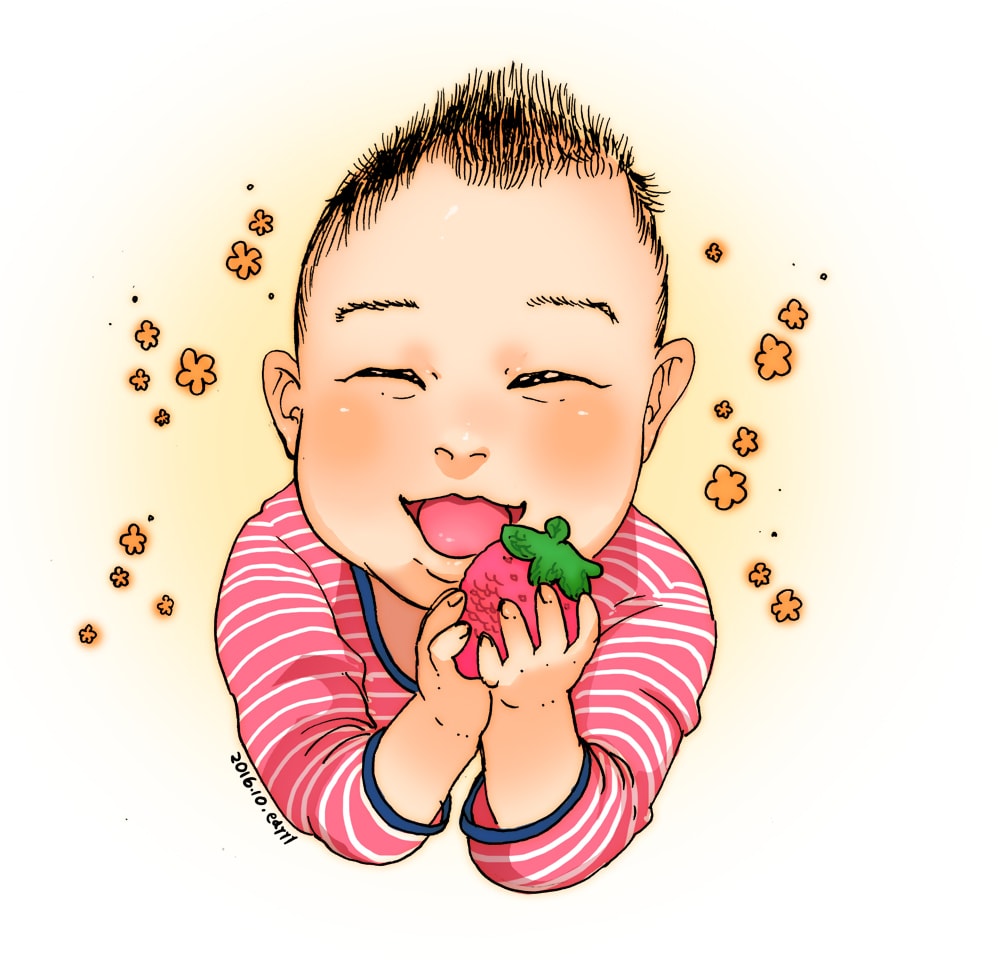 【お誕生日祝い】赤ちゃんの似顔絵描きます！ イメージ1
