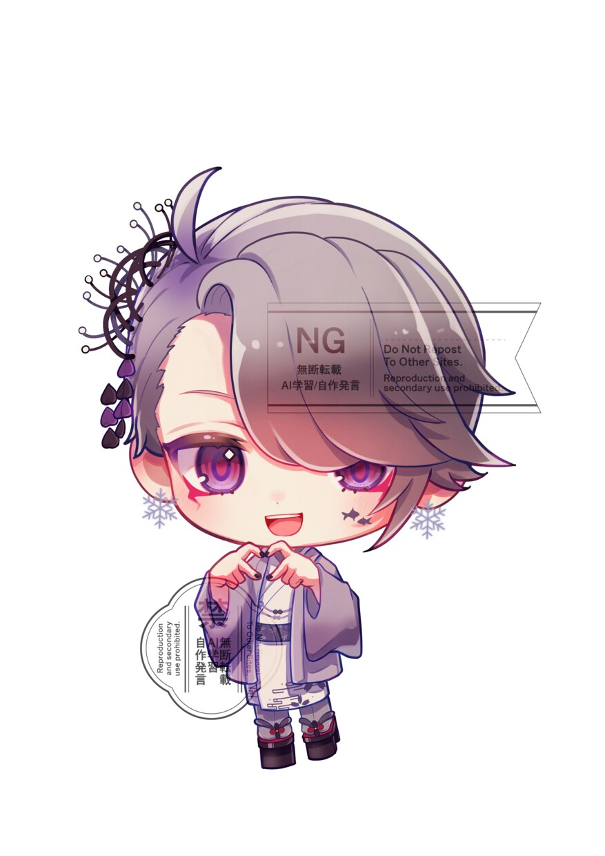 アイコン、MVにも！かわいいミニキャラを作成します ミニキャラ立ち絵～顔アップアイコンまで可能！ イメージ7