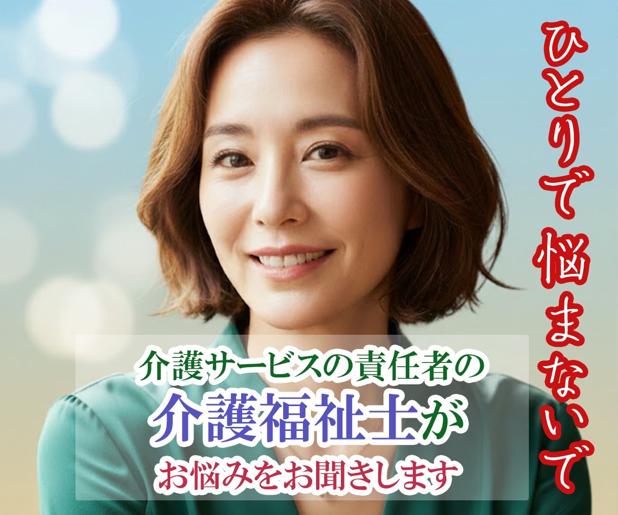 1000人のお悩み聞いてる介護福祉士がお聞きします 介護/誰に相談したらいいの？その疑問や不安、私が解消します イメージ1