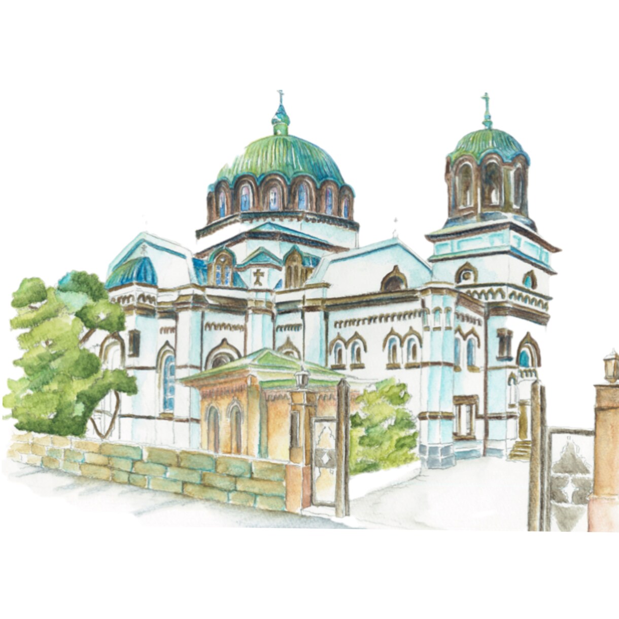 建築外観・パース絵描きます 背景画像や挿絵、記念絵におすすめ！ イメージ1