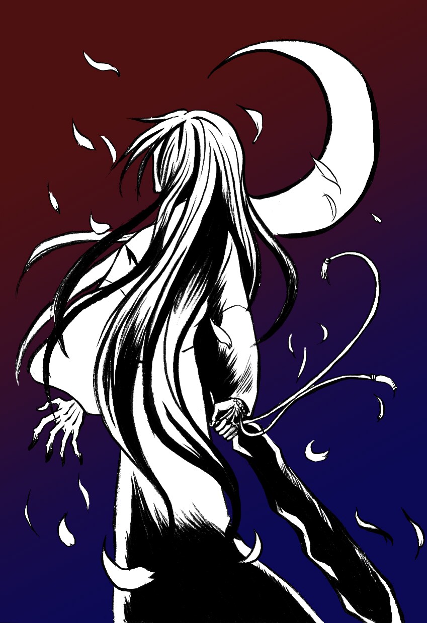 墨によるコミック風キャラクターイラスト描き	ます 作品の顔にアナログ手描きの和風イラストはいかがでしょうか？ イメージ2