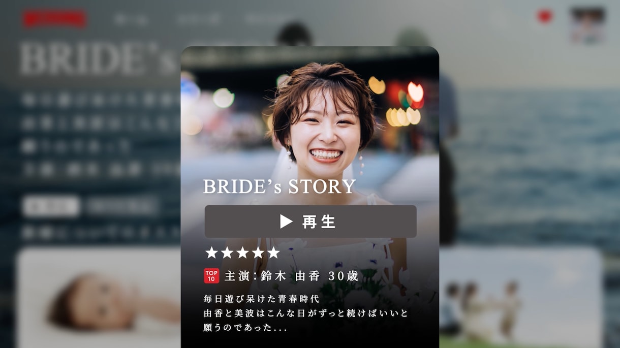 NETFLIX風 結婚式ムービーを作成します 誰もが知るネトフリのパロディムービーで式場を盛り上げよう！ イメージ8