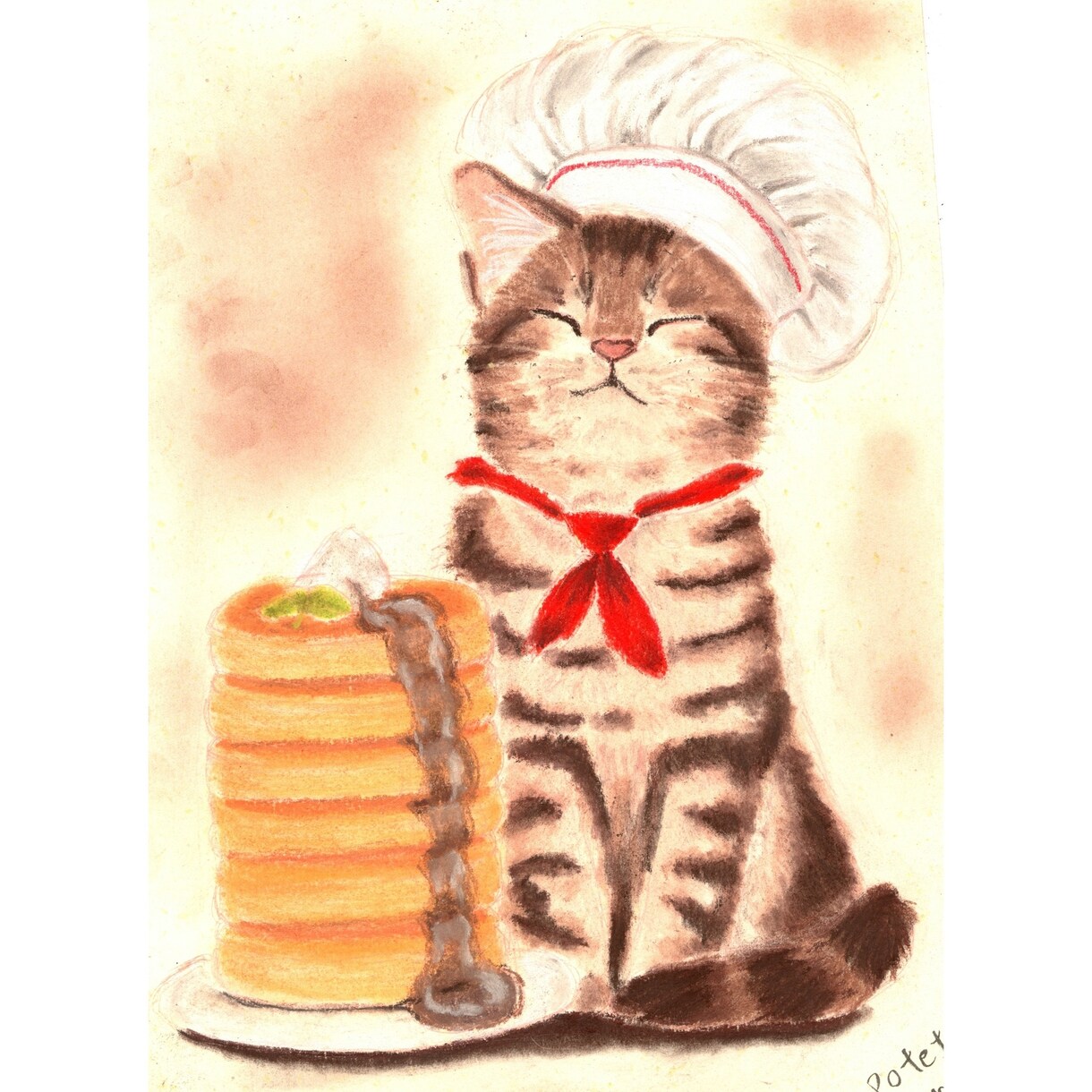 あなたの愛猫ちゃんをソフトパステルで描きます パステルイラストであなたの愛猫ちゃんをふわふわイラストに イメージ2