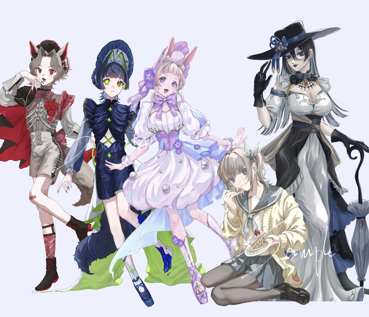 TRPG、ゲーム立ち絵描きます TRPGやサムネイル、動画制作などのイラストに！ イメージ2