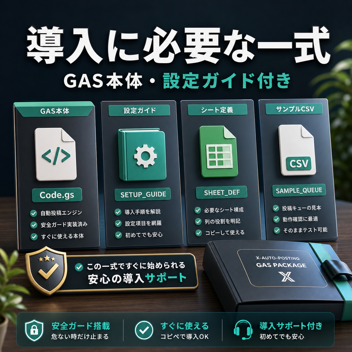 X投稿を自動で出すGAS導入をサポートします X投稿GAS導入を安全サポートします イメージ9