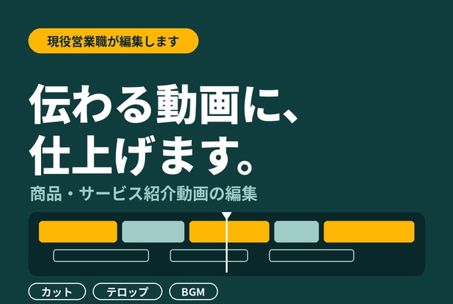 営業職が作る伝わる商品紹介の動画の編集します 何を伝えたいかから整理して編集します。短尺動画です。 イメージ1