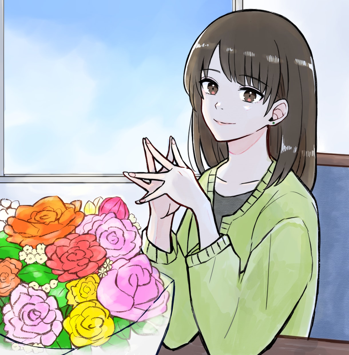 用途に沿って絵を描きたいと思っています 色々な場面でお使い頂いて大丈夫です。 イメージ2