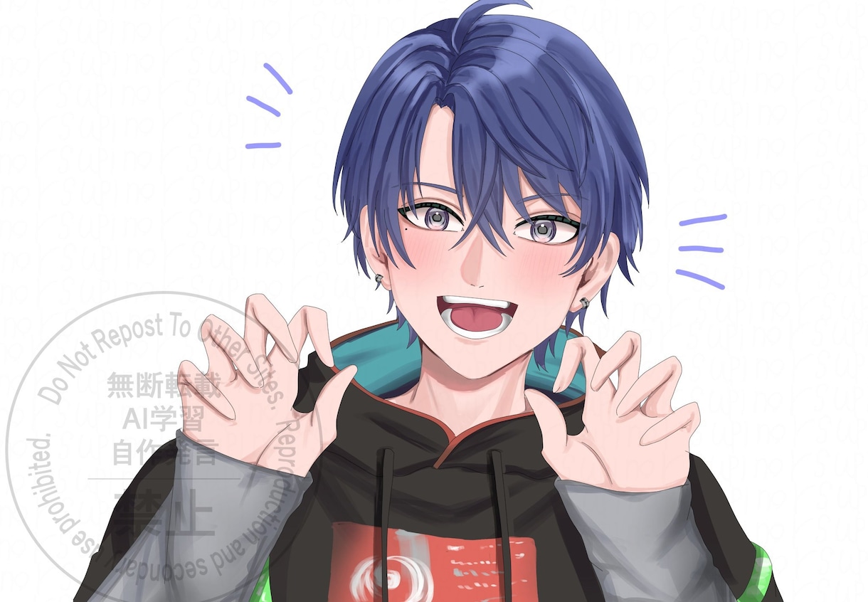 あなただけのオリジナルイラストお描きします アイコン、1枚絵、全身、お描きします イメージ3