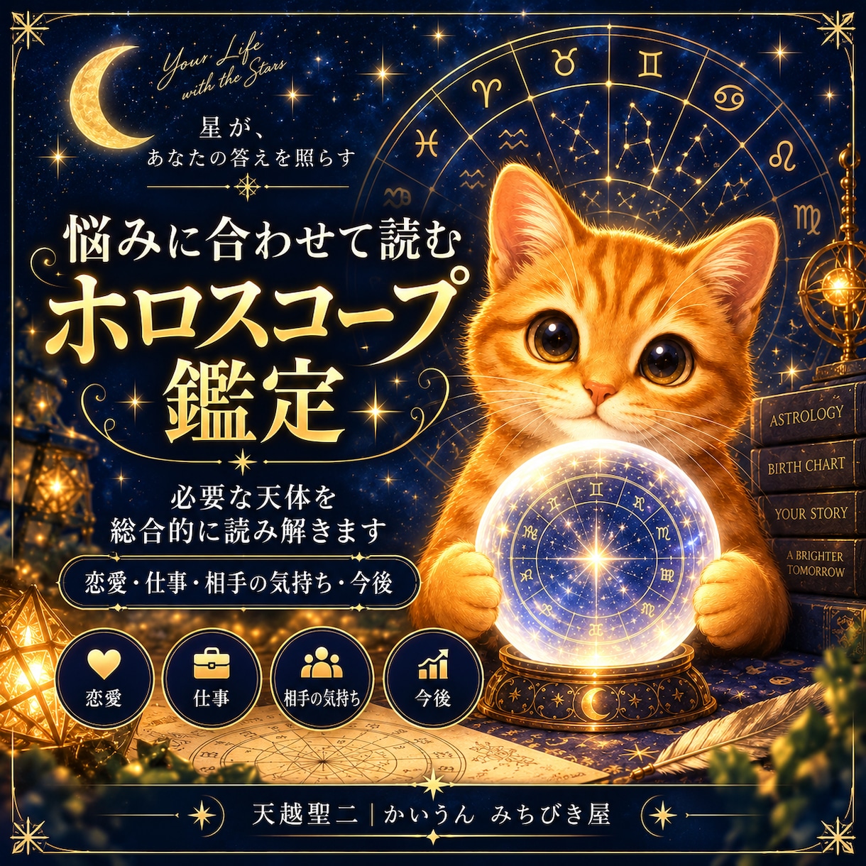 その悩み、実はあなたの誕生日に理由があります 恋愛・仕事・人間関係。今の悩みを、あなたの出生図から読みます イメージ1