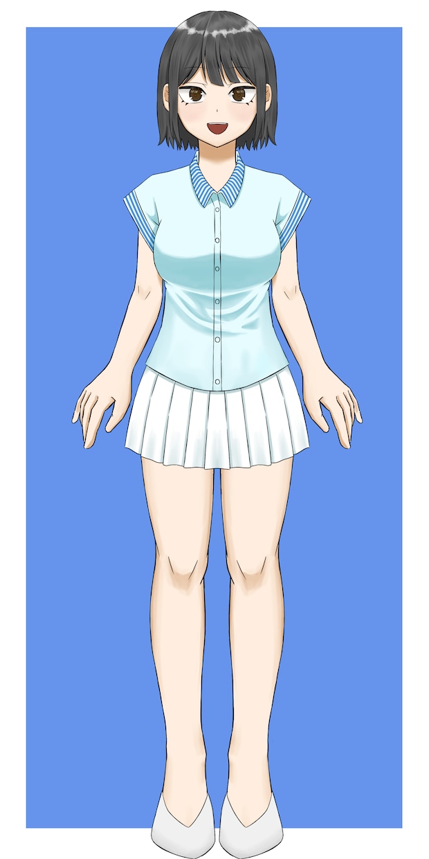 スーツちゃん【完成品】販売します 完成品全身立ち絵配信んやアイコンなどに イメージ4