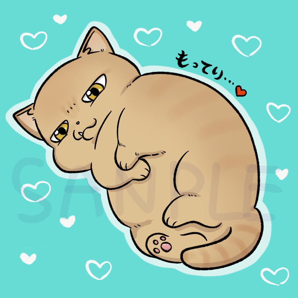 愛猫ちゃんのキュートなアイコン受付中でございます 猫漫画家による猫好きにはぴったりのシュールなイラストです イメージ4