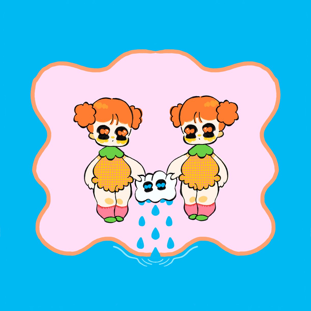 あなたの『かわいい』をポップに描きます 目がモクモクのかわいい子たちであなたのアイコン作ります☁️ イメージ2
