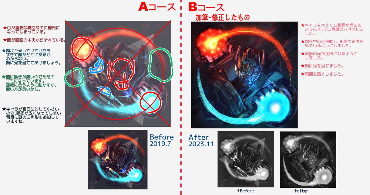 初心者・駆け出し絵描きさんの絵を添削いたします 最初の１枚を売るお手伝いを致します！ イメージ1