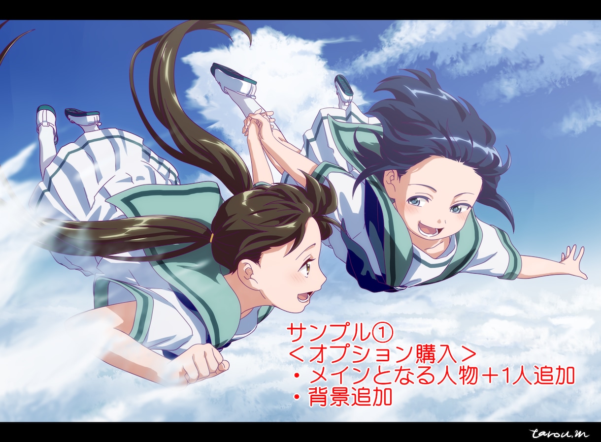 最短5日納品！アニメスクショ風イラスト描きます 【フライヤーに最適！】アニメの一場面を切り取ったような一枚 イメージ5