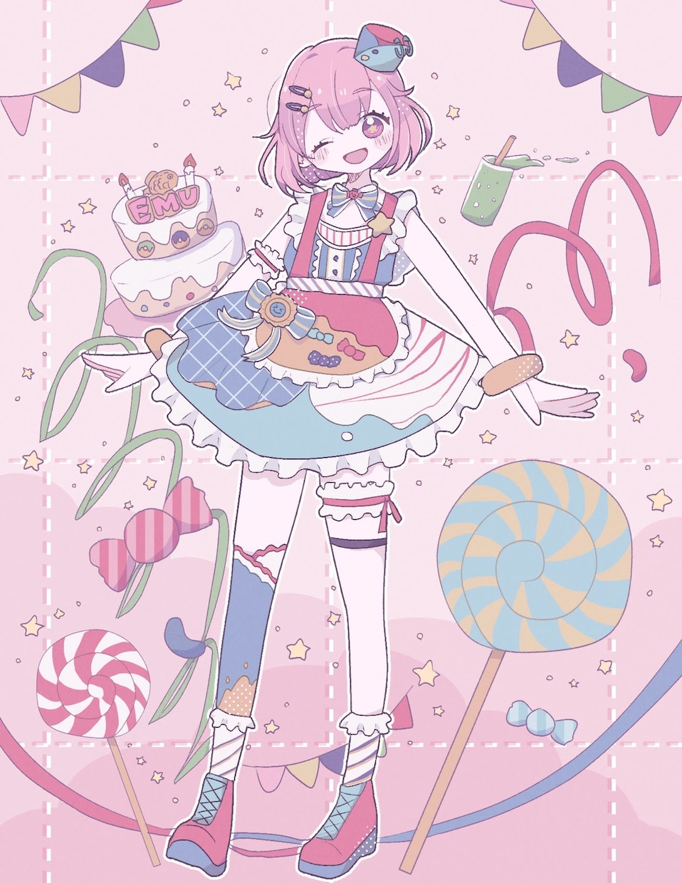 かわいい立ち絵イラストを低価格で描きます TRPG、創作、Vtuber等OK！キャラデザもします！ イメージ8