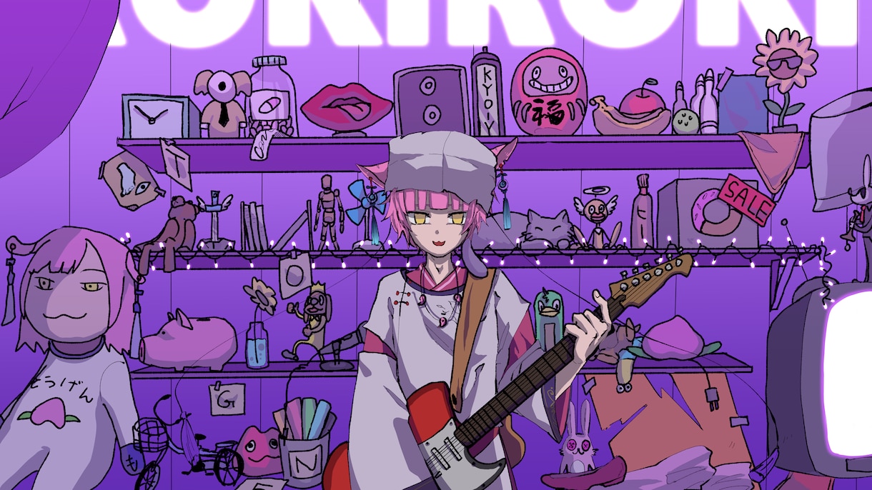 歌ってみたなどのイラスト描きます イラストレーターが歌ってみたやサムネなどのイラストかきます！ イメージ7