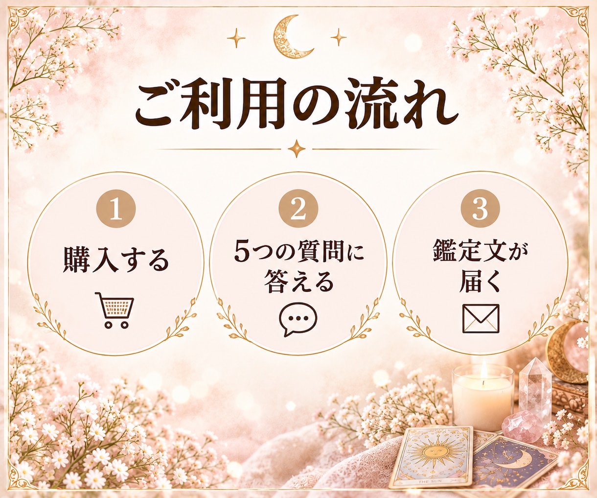 あの人は私をどう思ってる？今の気持ちを占います 質問1つ｜タロット3枚｜700〜1,000文字 イメージ2