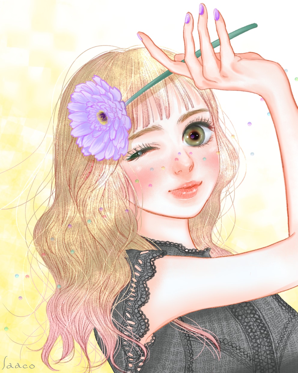 可愛い絵柄で目を惹く！印象に残るイラスト描きます アイコン、サムネ、MVなどSNS活動に華やかさをプラスします イメージ7