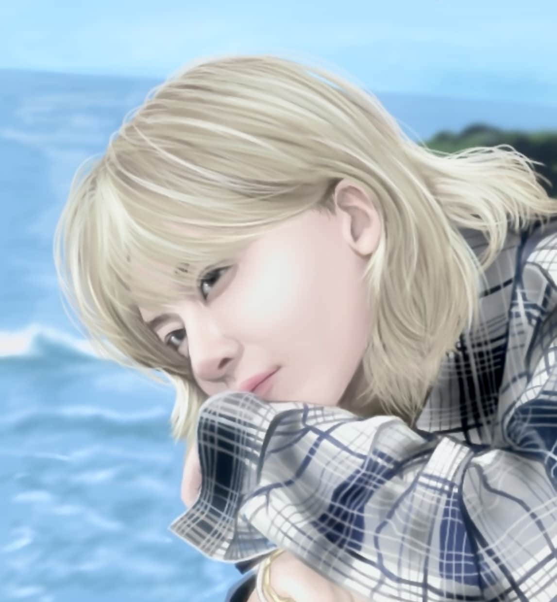 リアルな質感の似顔絵を描きます 水彩風のデジタルイラストでリアルな似顔絵 イメージ1