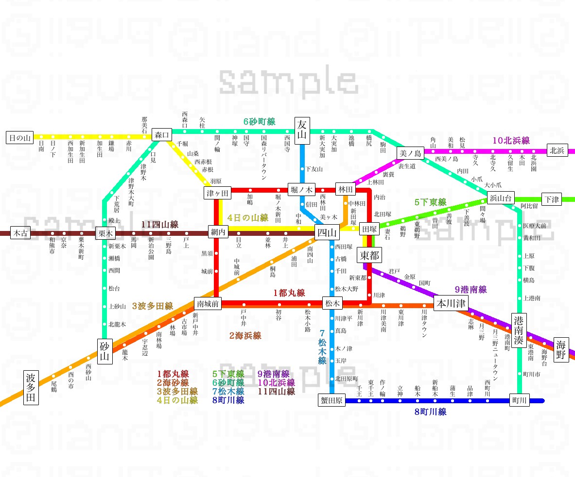 路線図　案内図　地図　時刻表　時間割お作り致します 担当スタッフが心を込めてお作りいたします イメージ3