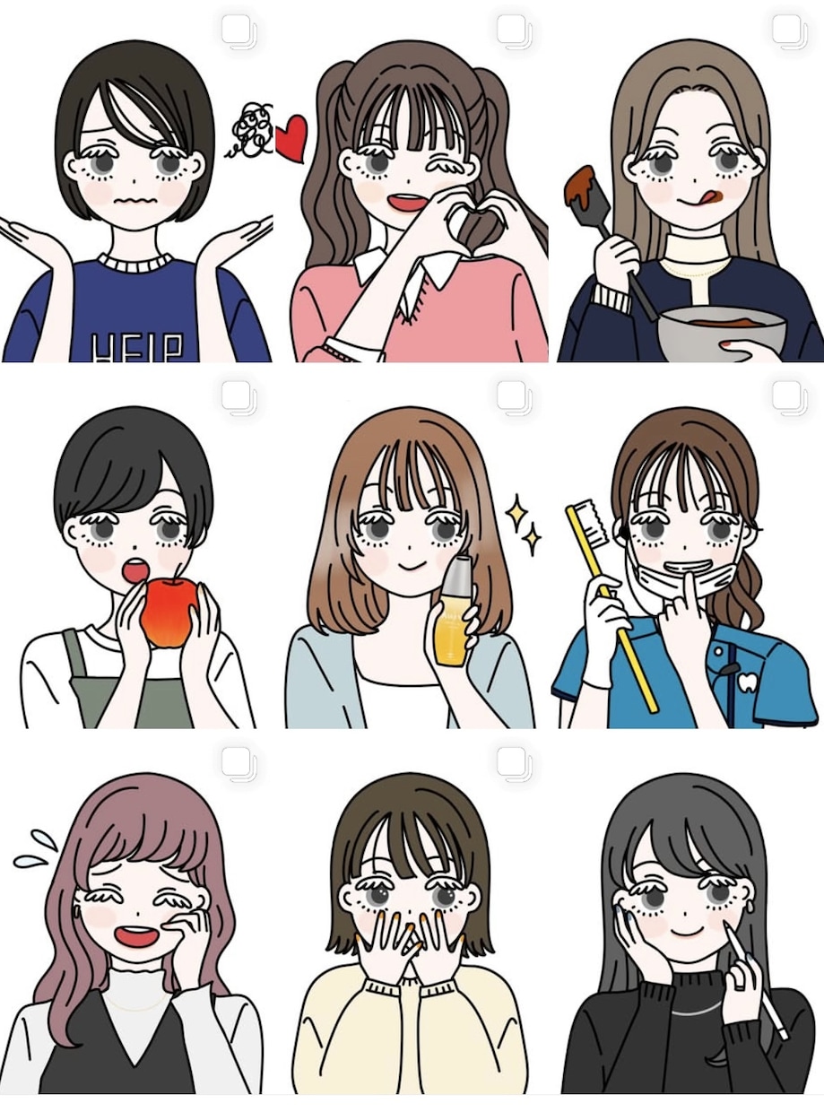 お目目ぱっちりな個性的なアイコン描きます 個性的なキャラクターアイコンはいかがですか？ イメージ8