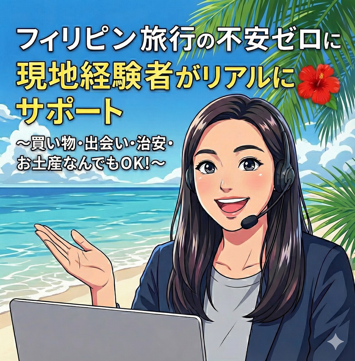 フィリピン旅行の相談乗ります フィリピン旅行の不安やお土産相談、なんでも聞いてください！ イメージ1