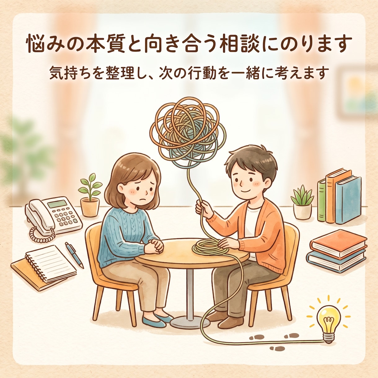 悩みの本質と向き合う相談にのります 気持ちを整理し、次の行動を一緒に考えます イメージ1
