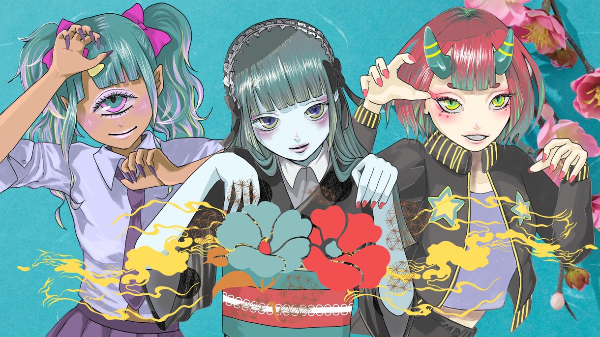 女の子のイラスト・アイコン描きます 可愛いだけじゃない、少し毒気のあるイラストをお届け！ イメージ10