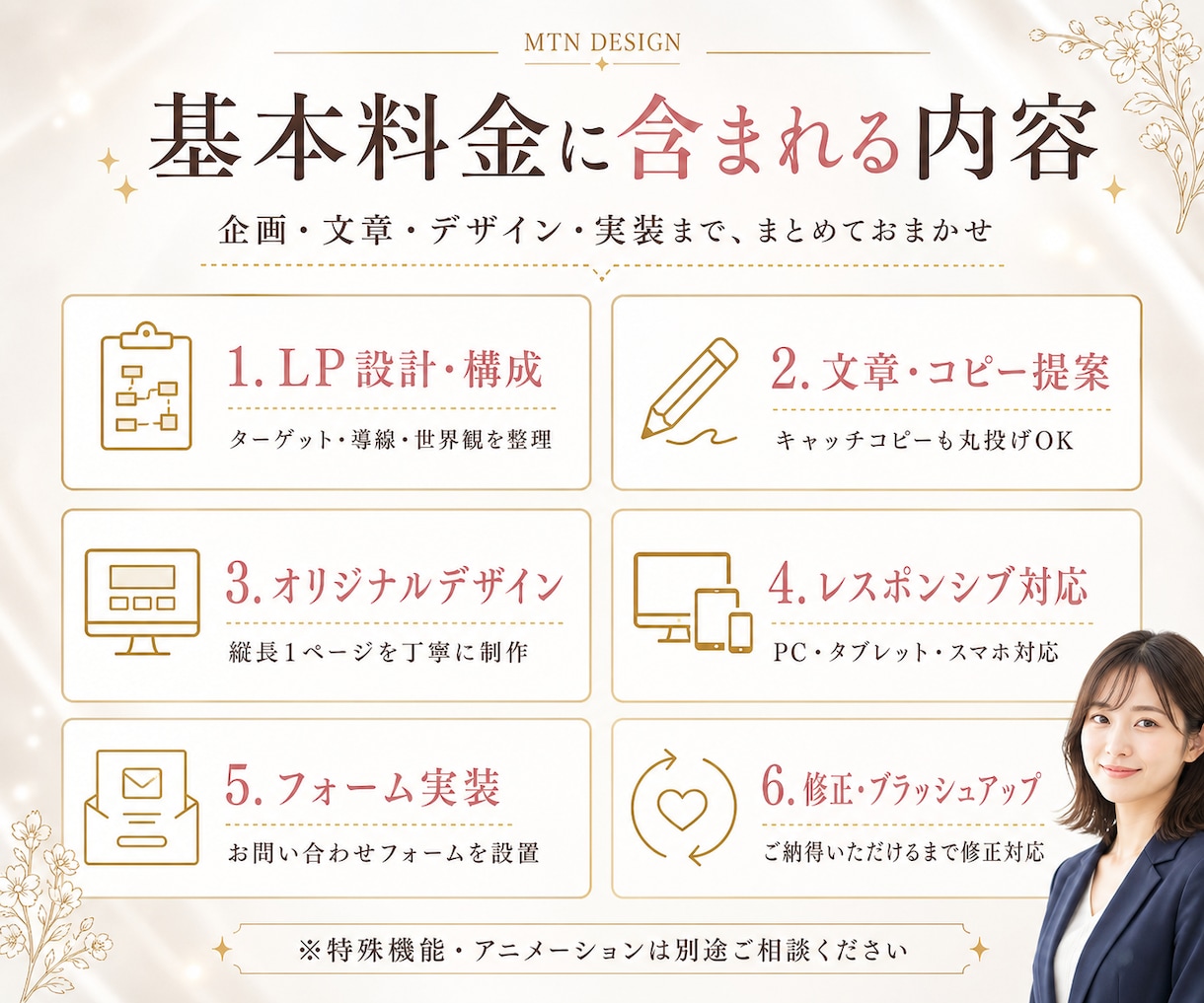 先着5名様限定・モニター価格でLPを制作します 構成・文章・デザインおまかせでOK！先着5名様40,000円 イメージ14