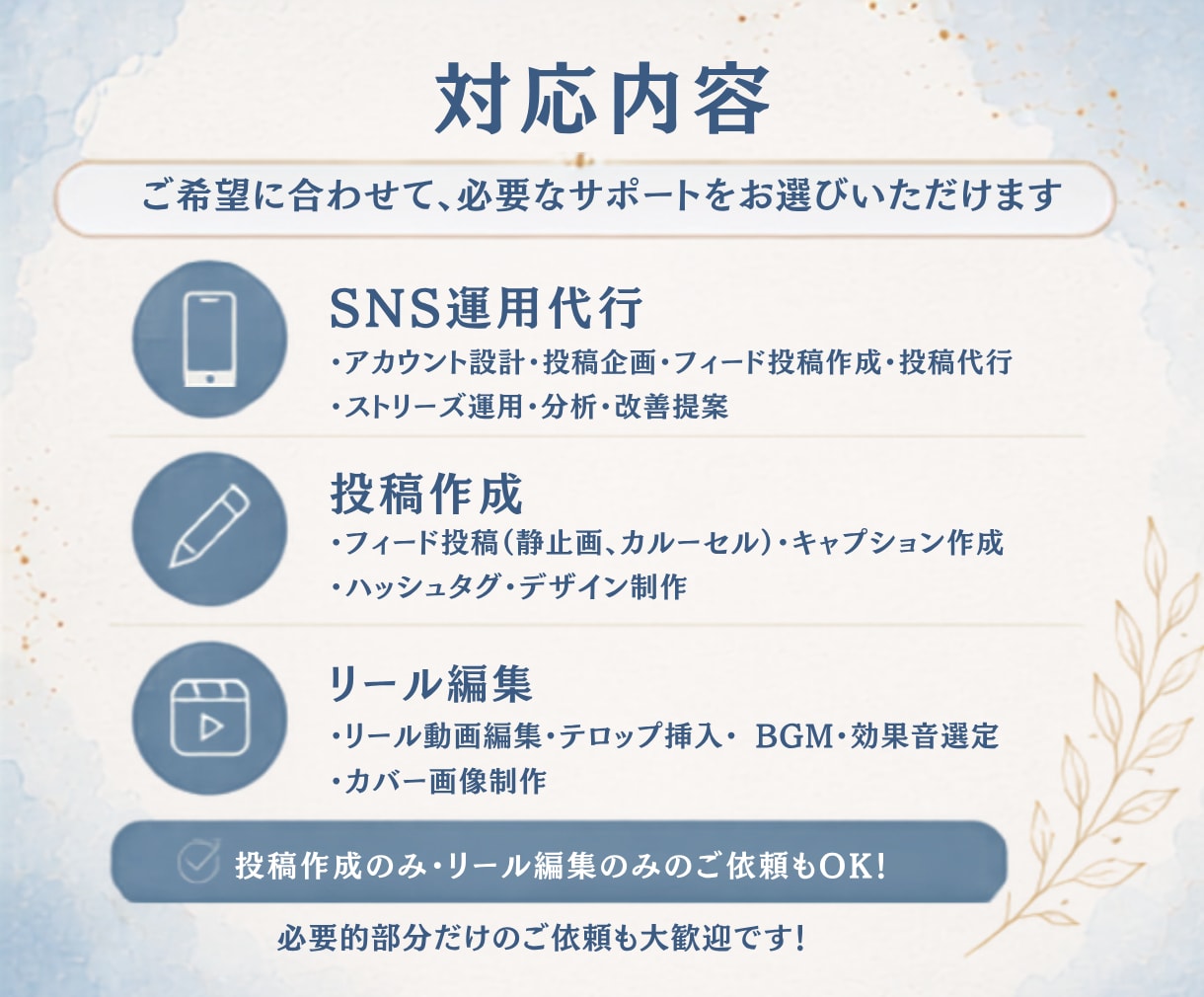 医療・美容専門　SNS運用をまるごと代行します 【即納可能！】看護師資格保有｜投稿作成のみもOK◎ イメージ5