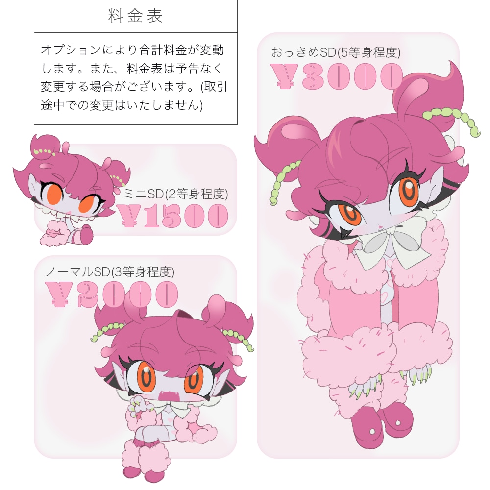 デフォルメ度が選べる、SDキャライラスト作成します ポップな絵柄をグッズやアイコンに！ イメージ2