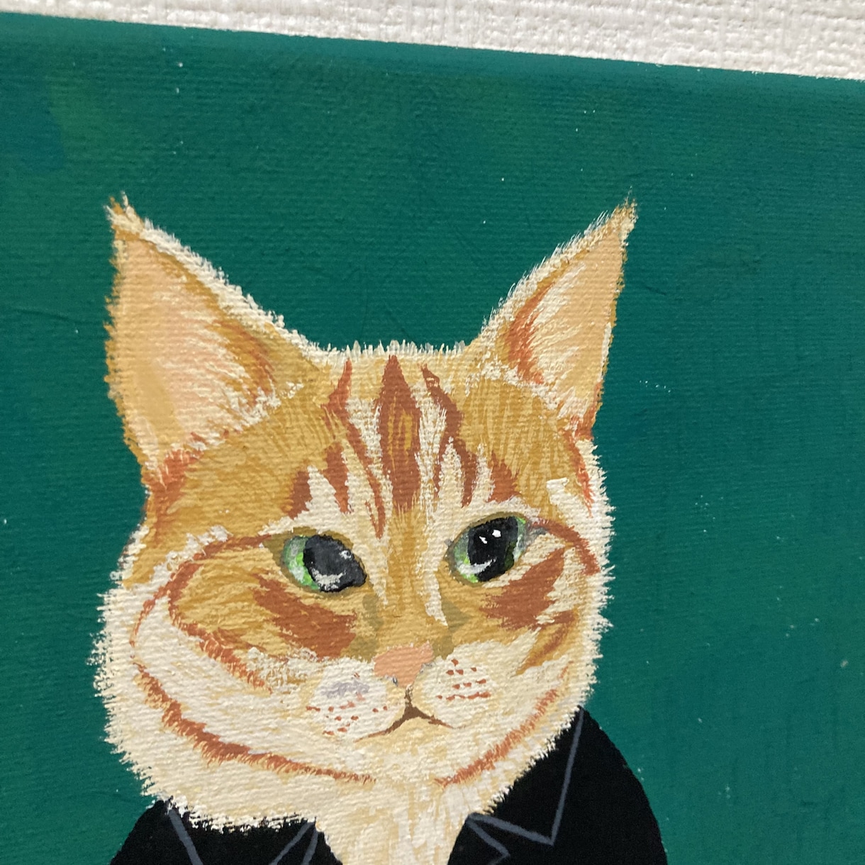 あなたのペット、アクリル絵の具で描きます 大好きなペットにお洋服を着させた絵をお送りいたします☆ イメージ2