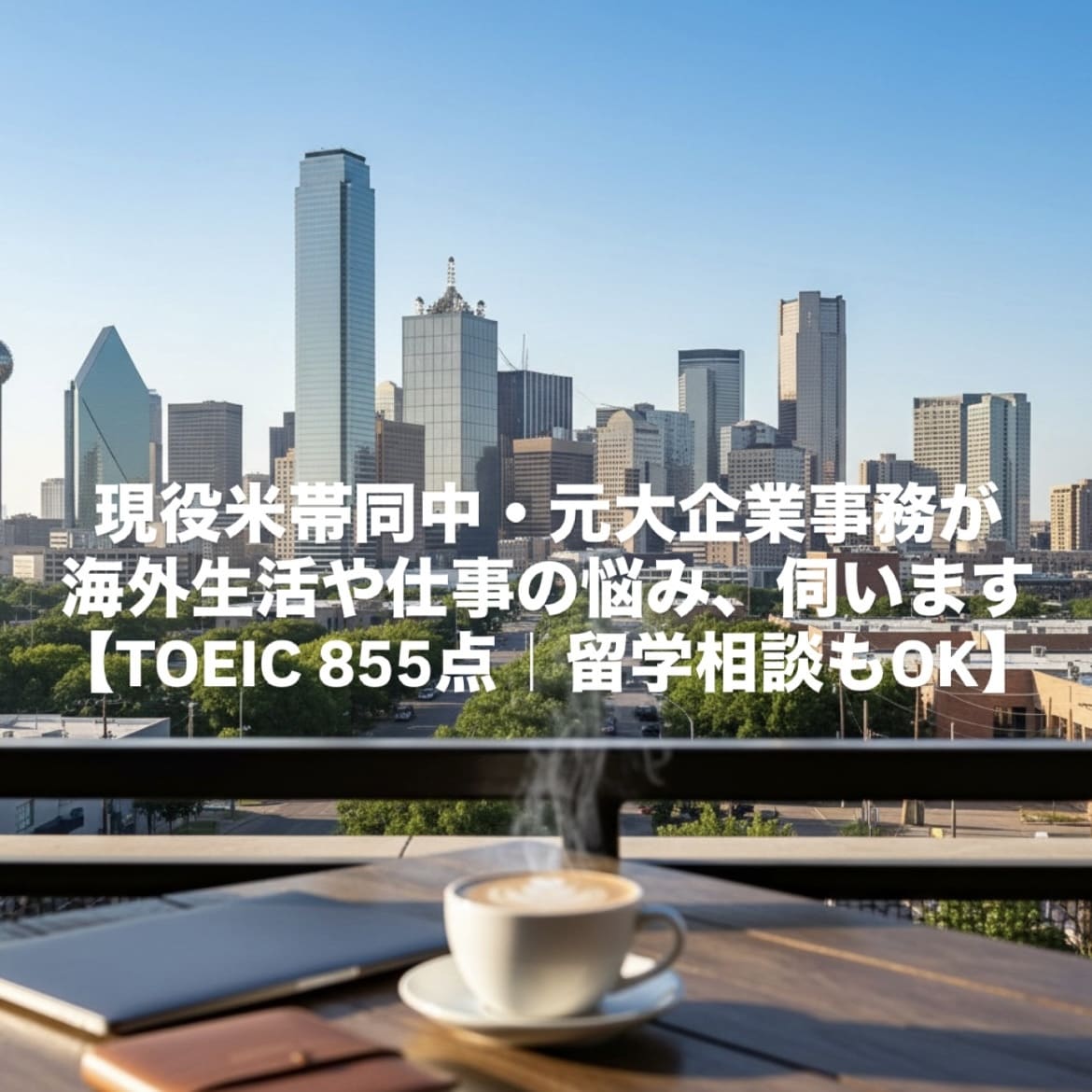 海外生活や仕事の悩み、現役米在住の私が伺います 留学前後のキャリア相談もOK！実体験を元に本音で話します イメージ1