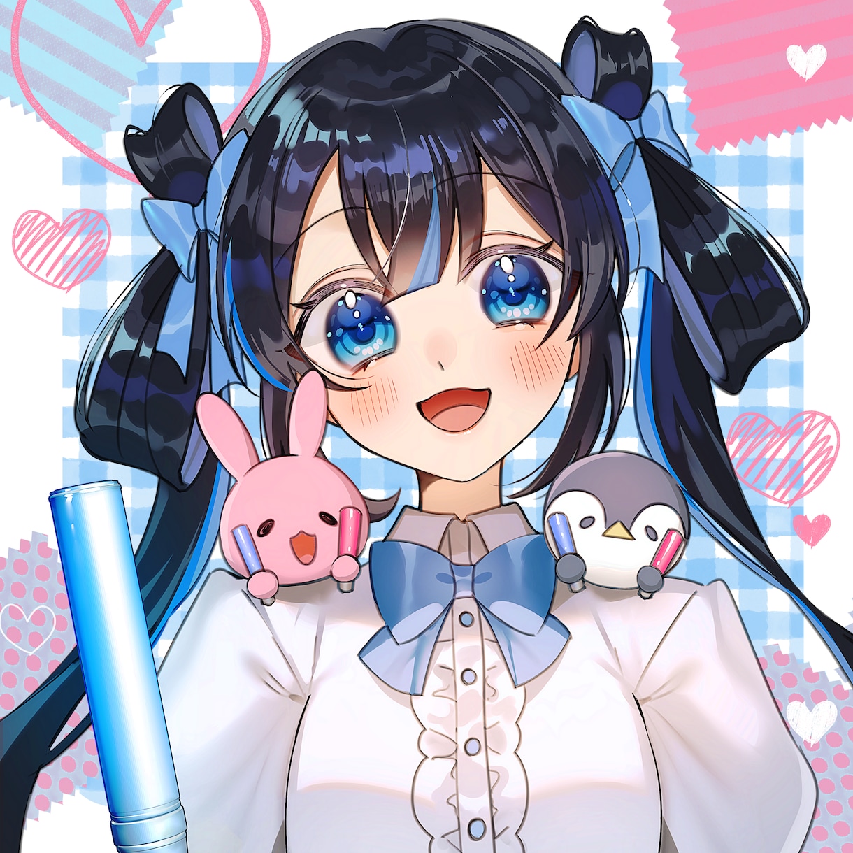 商業利用可能！バストアップイラスト描きます キラキラ可愛いSNSアイコンにも使えるバストアップイラスト！ イメージ4