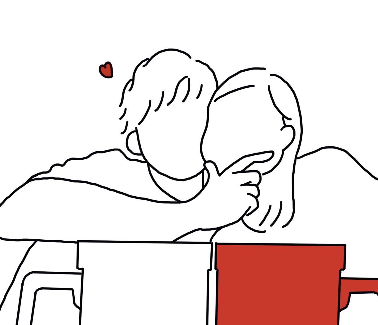 カップルイラスト描きます カップルのシンプルなイラスト描きます♡ イメージ2