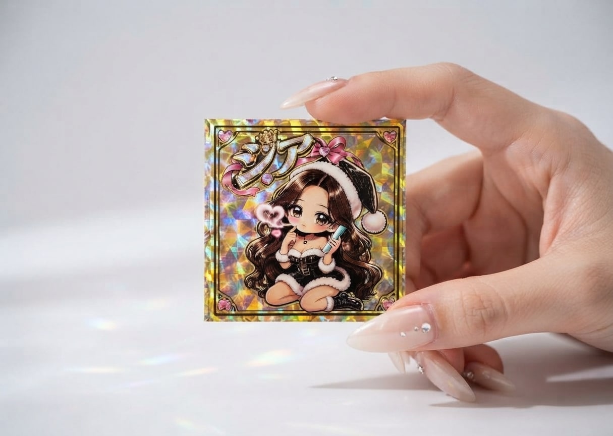 持ち込みデータで、キラキラ等ステッカー作ります あのキラキラシール、子供の写真やイラストなど、記念品に イメージ7