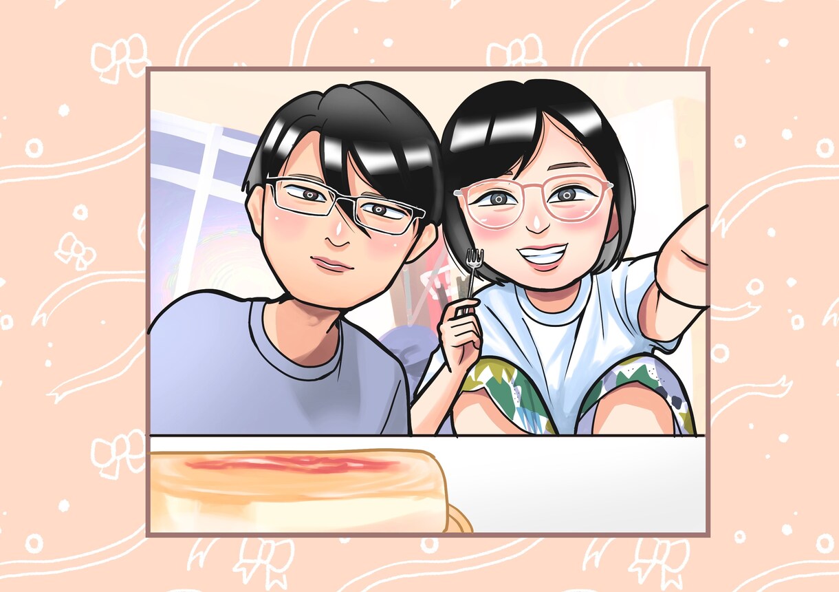写真から似顔絵を描きます SNSアイコン、贈り物などに！ イメージ2