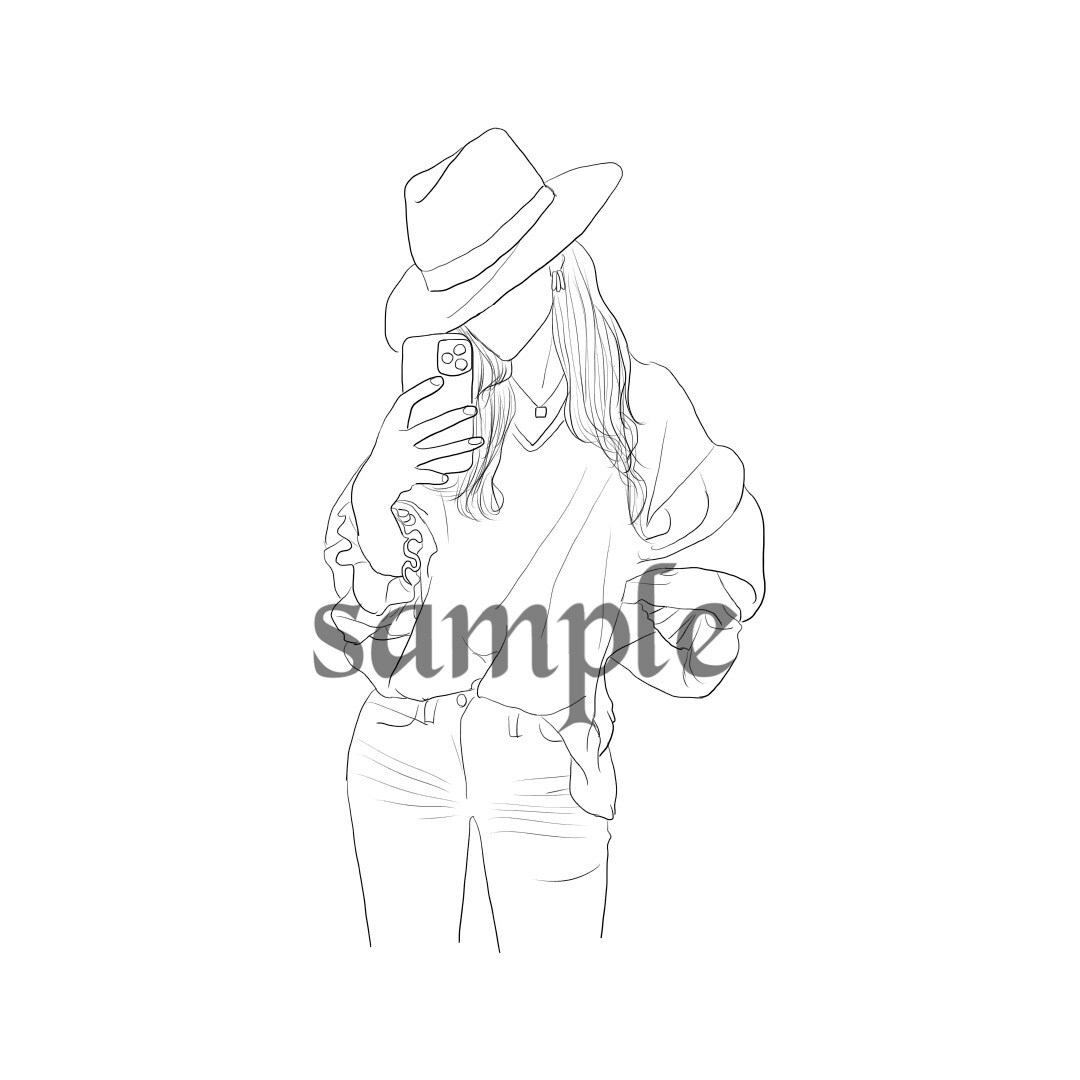 シンプル、白黒デザイン、オシャレイラスト描きます SNSなどのアイコンやインテリアにいかがですか？ イメージ5