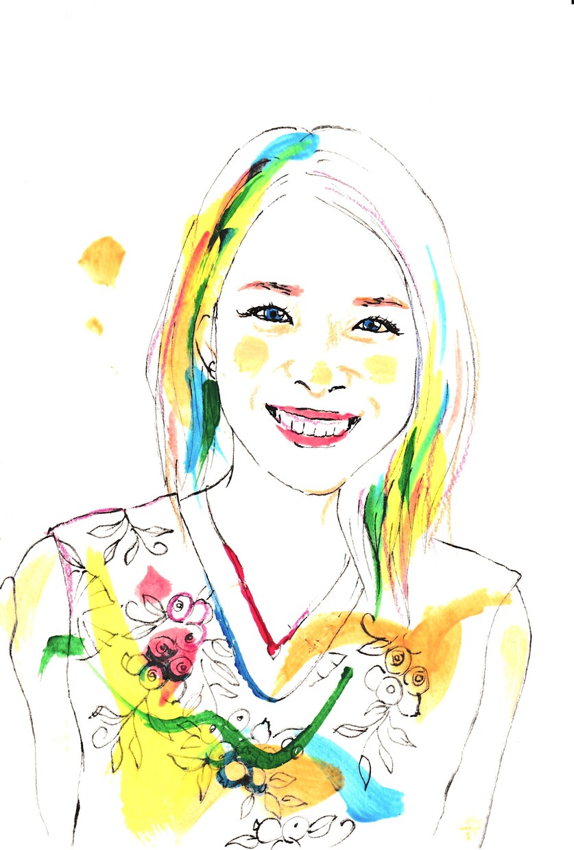 アーティスティックで彩り豊かな似顔絵を描きます プロフィールアイコン、名刺やプレゼント用似顔絵に。 イメージ2