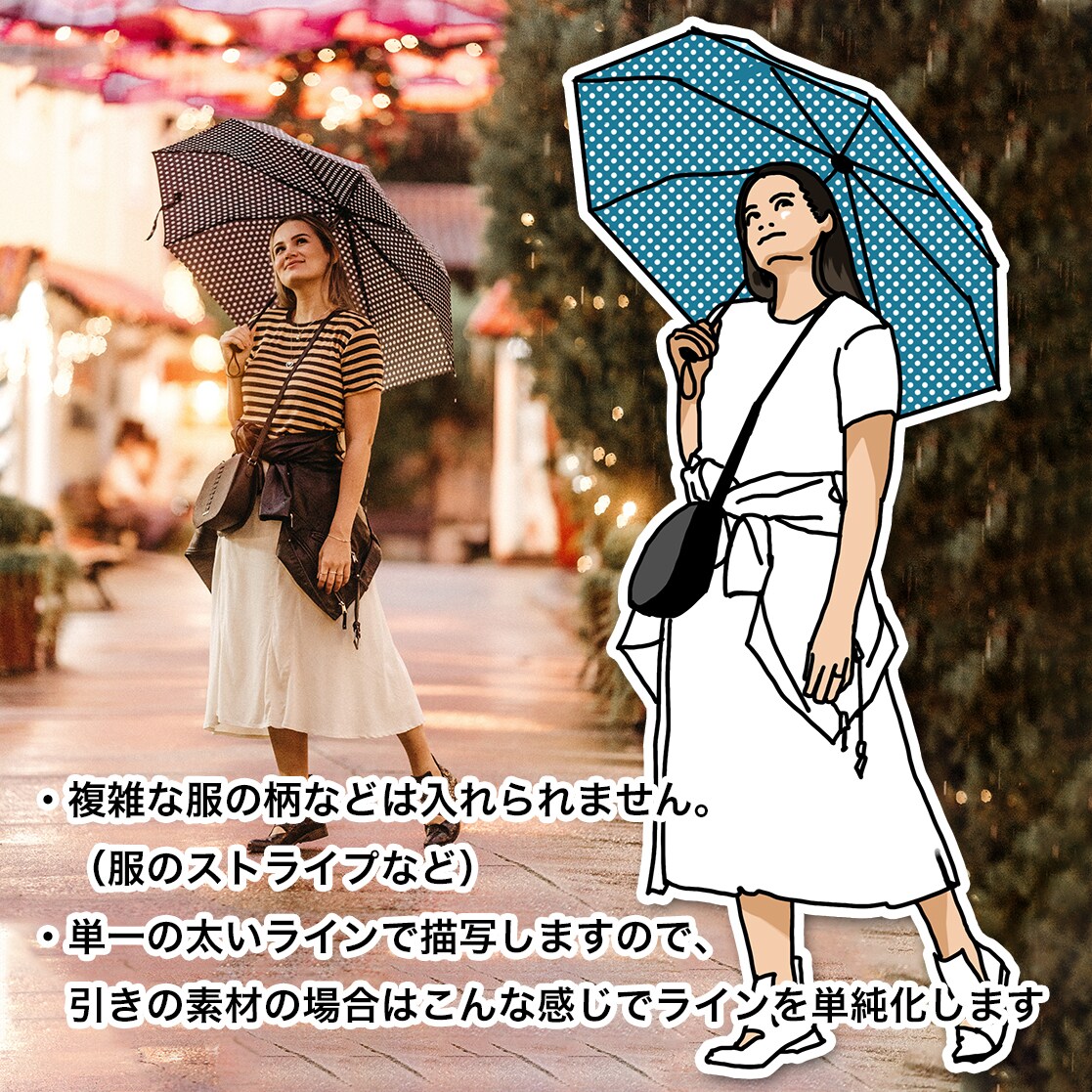 最短2日★アイコンに最適★シンプルイラスト描きます ゆるすぎずリアル過ぎない、おしゃれな似顔絵 イメージ3