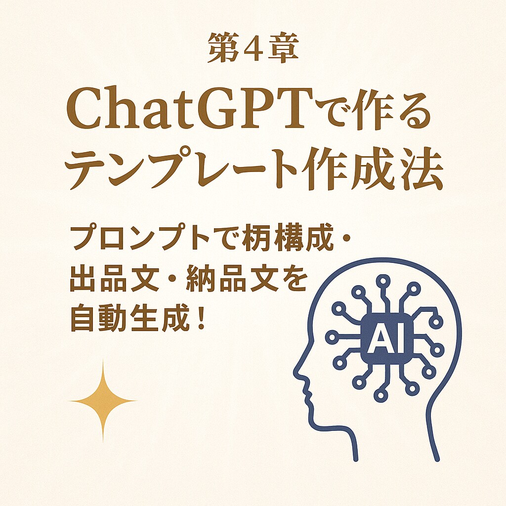 AIで学ぶ副業テンプレ入門セットます 過去の経験を“売れる形”に変えるAIテンプレ講座 イメージ5