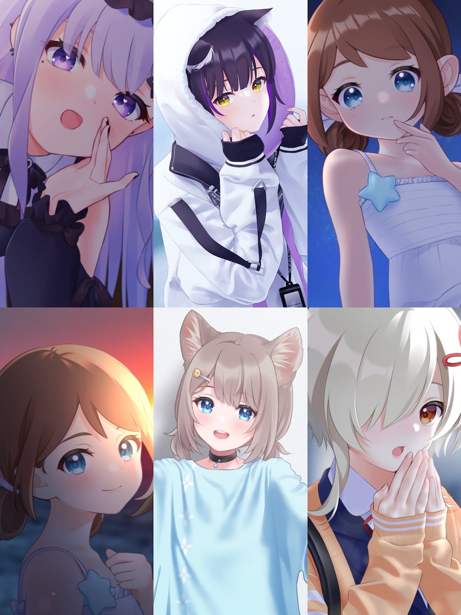 立ち絵~アイコン◎キャラクターイラストを制作します Vtuber/TRPG/配信などで活躍するお姿へ イメージ4